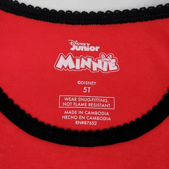 💰NWOT! DISNEY ▪︎ MINNIE MOUSE PAJAMA SET ▪︎ SIZE 5T - Picture 5 of 9